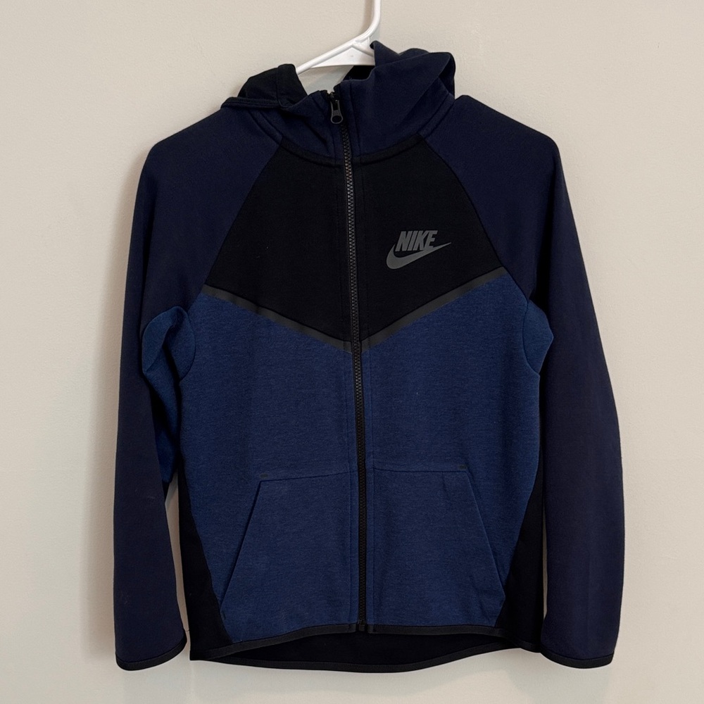 Nike Kids' Navy and Black Hoodie Jacket Size Large